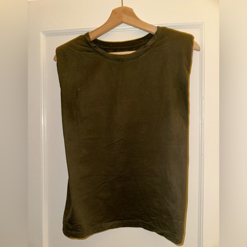 Banana republic supima cotton top. Green. Size XS.